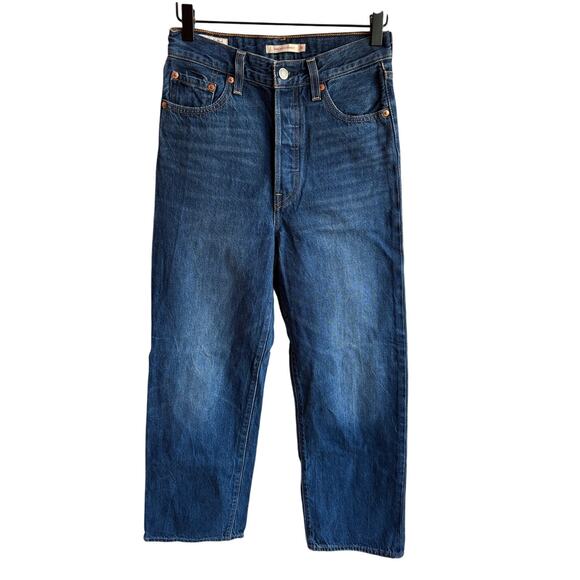 Levis Ribcage Straight Ankle Length Jeans Medium Wash size 26 - Picture 6 of 8